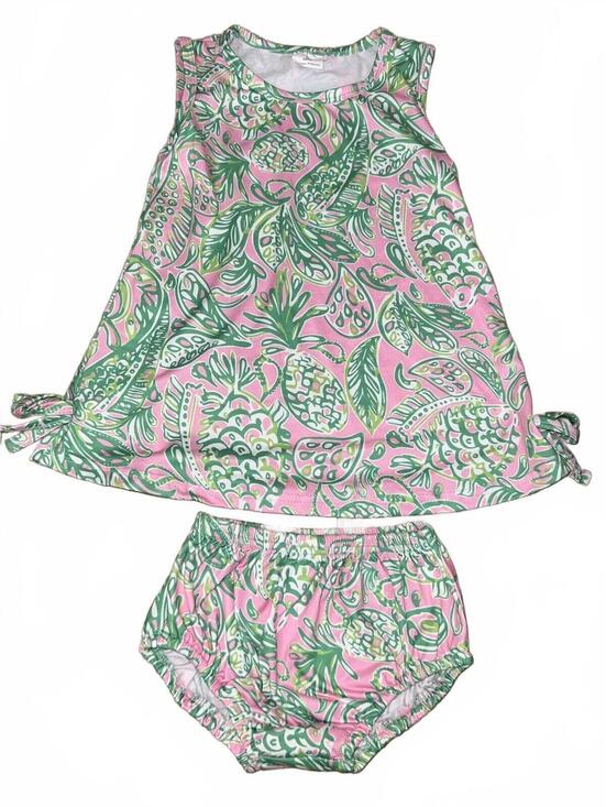 Other - Toddler Girls Pineapple Print Dress and Bloomers Set Size 3T